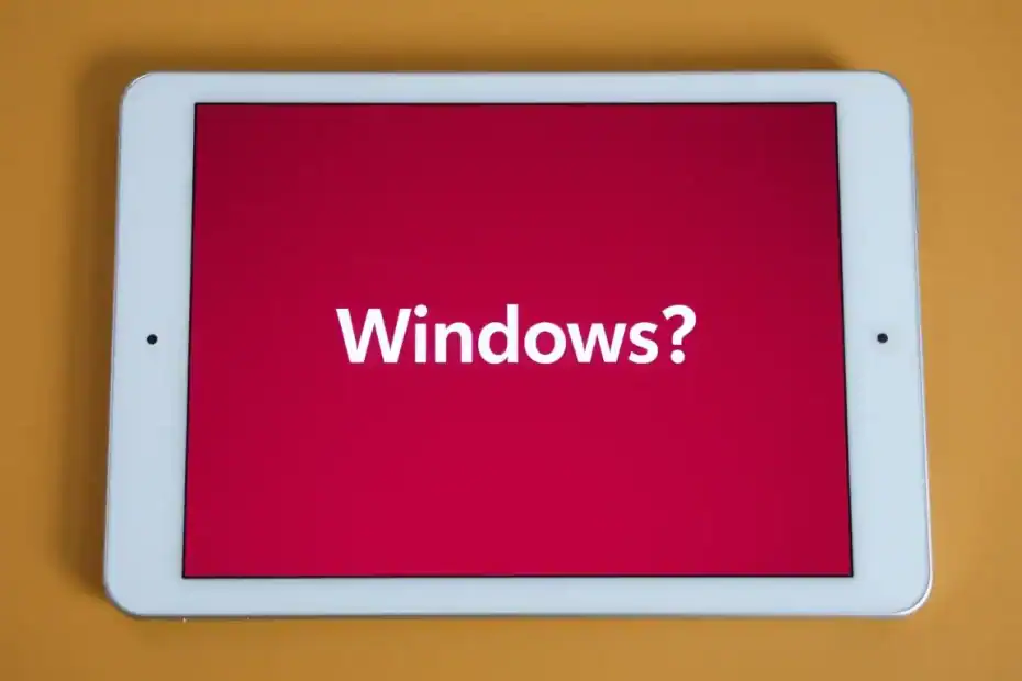 平板螢幕顯示 Windows？畫面引人疑惑